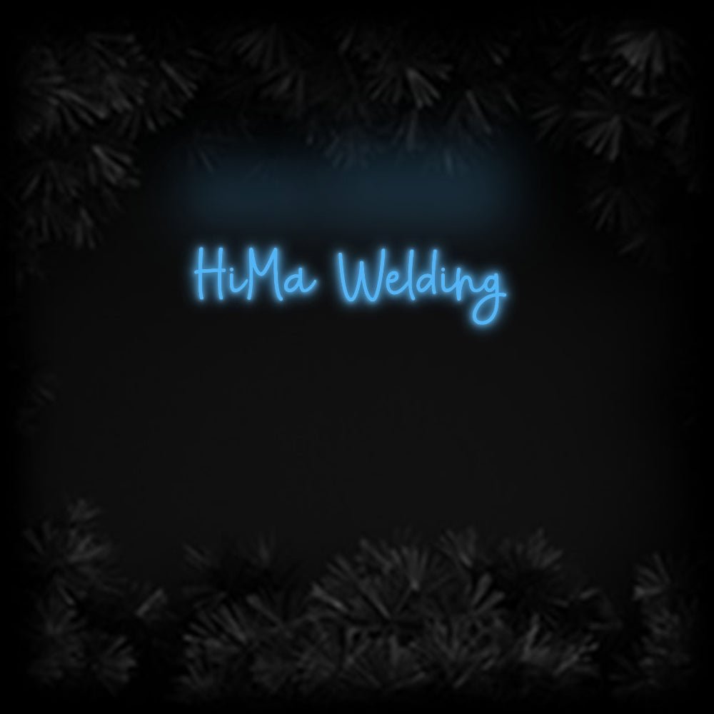 Konfiguriertes Neonschild: HiMa Welding - Official Neon - led neon schild schriftzug personalisiert