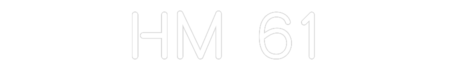 Konfiguriertes Neonschild: HM 61 - Official Neon - led neon schild schriftzug personalisiert