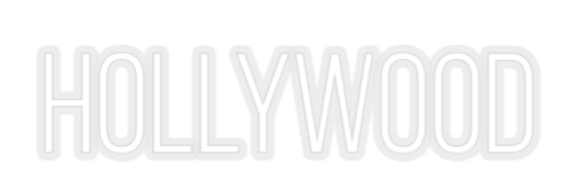 Konfiguriertes Neonschild: Hollywood - Official Neon - led neon schild schriftzug personalisiert