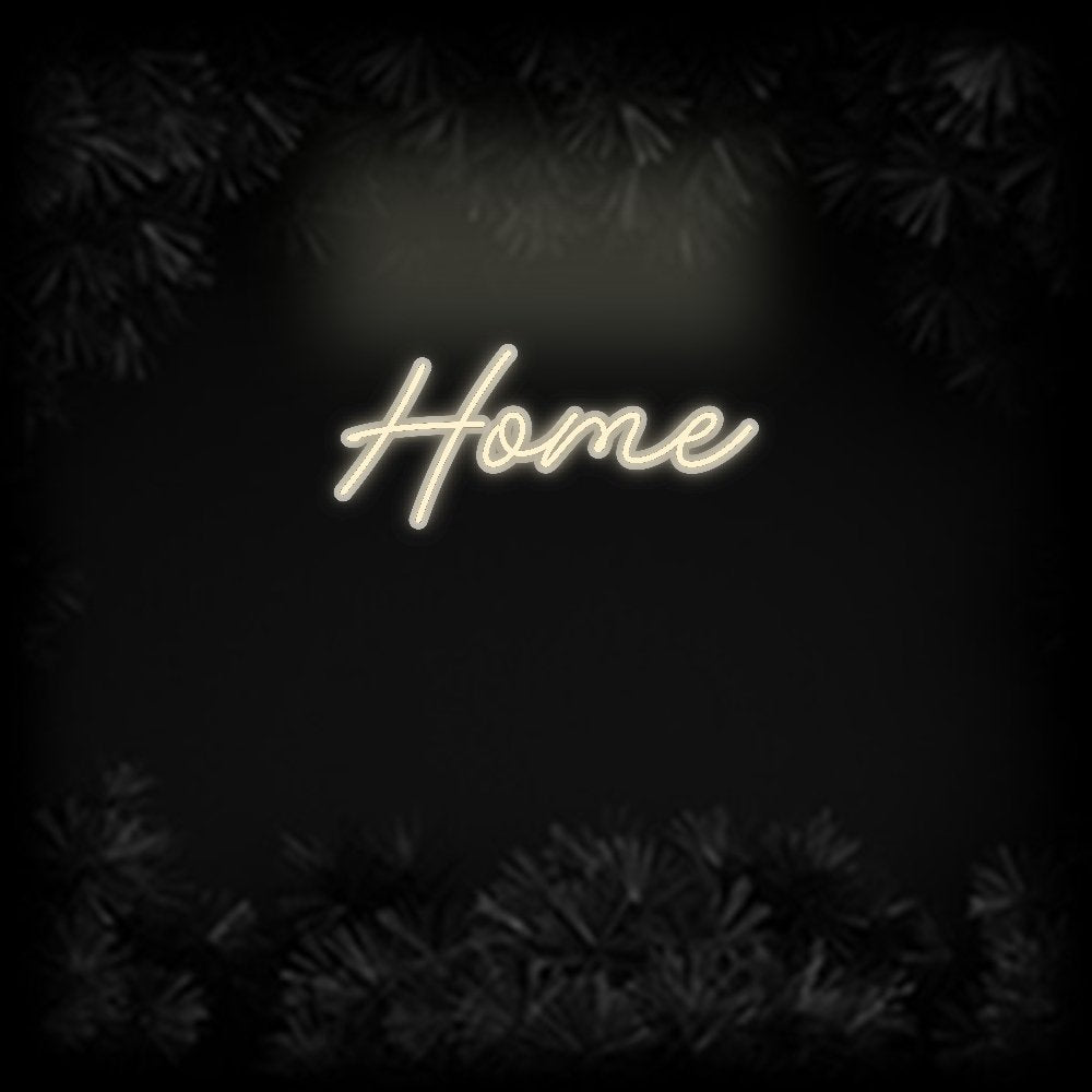 Konfiguriertes Neonschild: Home - Official Neon - led neon schild schriftzug personalisiert