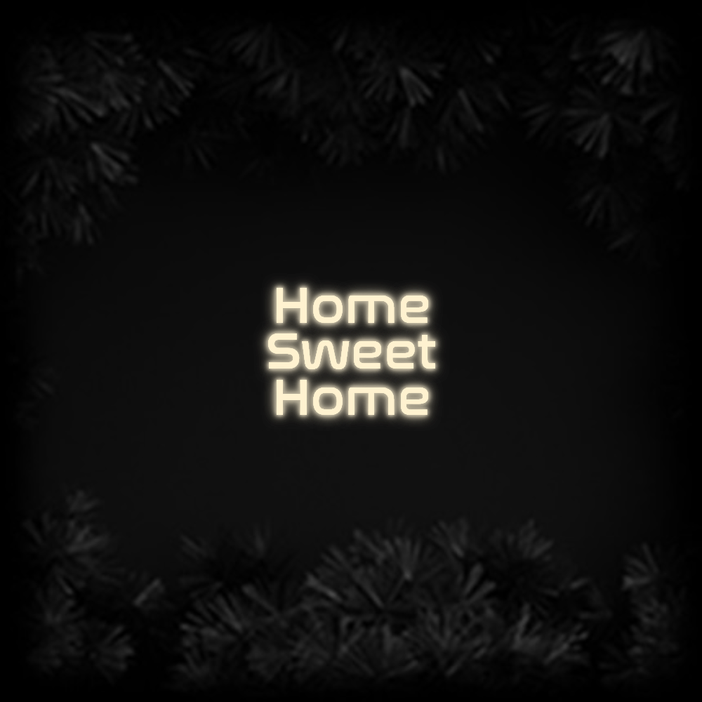 Konfiguriertes Neonschild: Home Sweet Home - Official Neon - led neon schild schriftzug personalisiert