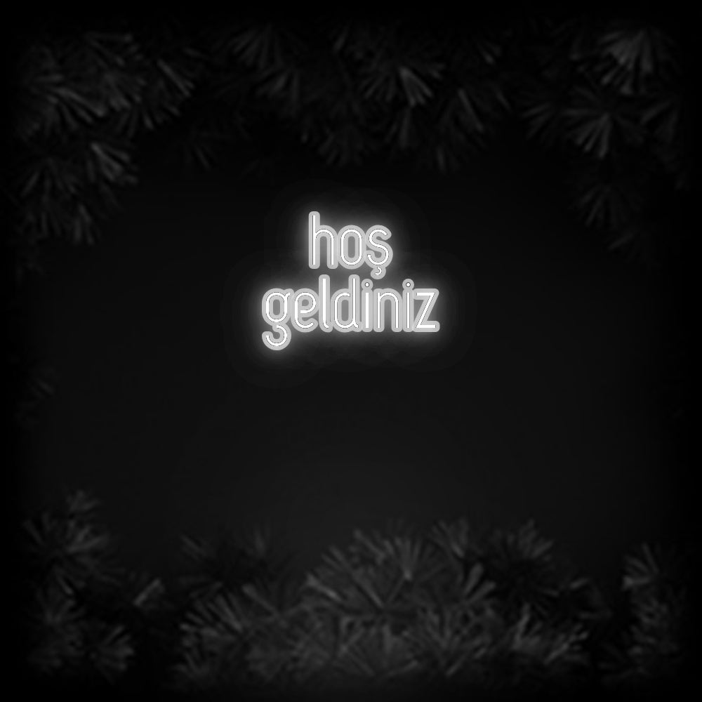 Konfiguriertes Neonschild: hoş geldiniz - Official Neon - led neon schild schriftzug personalisiert