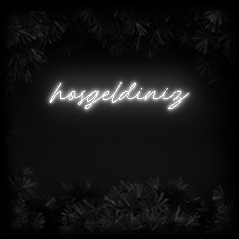 Konfiguriertes Neonschild: hosgeldiniz - Official Neon - led neon schild schriftzug personalisiert