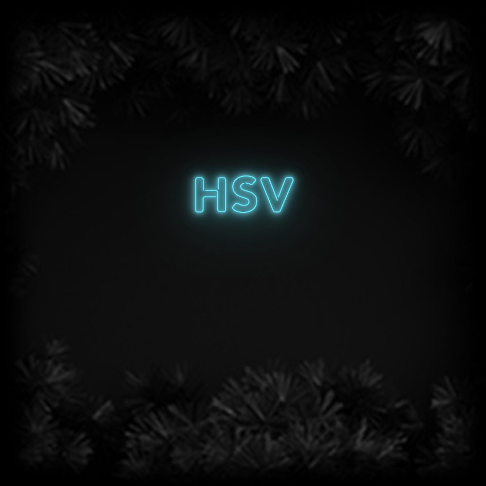 Konfiguriertes Neonschild: HSV - Official Neon - led neon schild schriftzug personalisiert