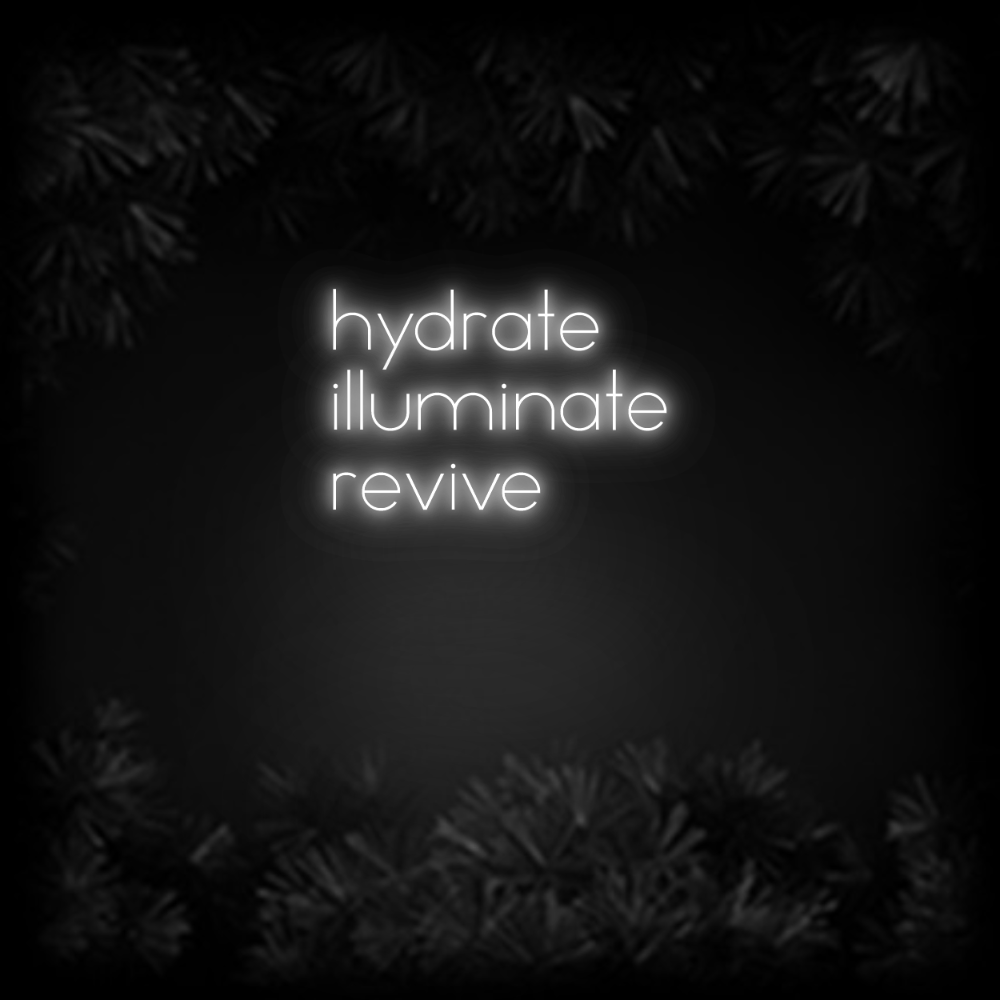 Konfiguriertes Neonschild: hydrate ill... - Official Neon - led neon schild schriftzug personalisiert