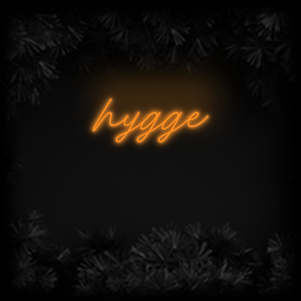 Konfiguriertes Neonschild: hygge - Official Neon - led neon schild schriftzug personalisiert