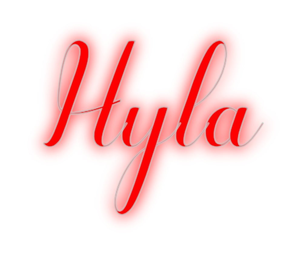 Konfiguriertes Neonschild: Hyla - Official Neon - led neon schild schriftzug personalisiert