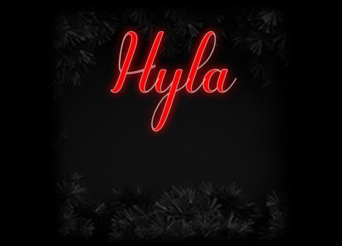 Konfiguriertes Neonschild: Hyla - Official Neon - led neon schild schriftzug personalisiert