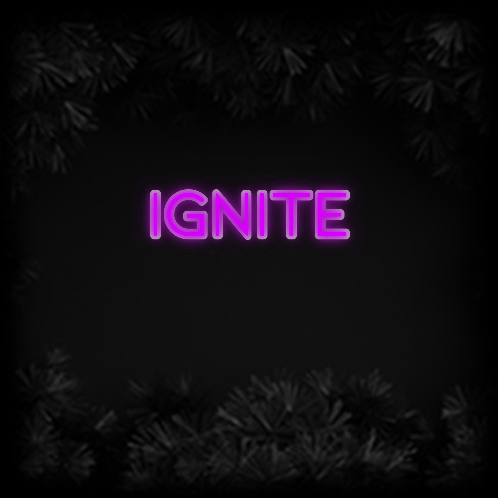 Konfiguriertes Neonschild: IGNITE - Official Neon - led neon schild schriftzug personalisiert