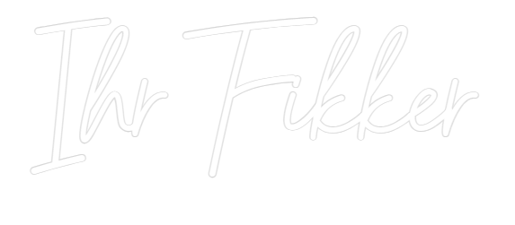 Konfiguriertes Neonschild: Ihr Fikker - Official Neon - led neon schild schriftzug personalisiert