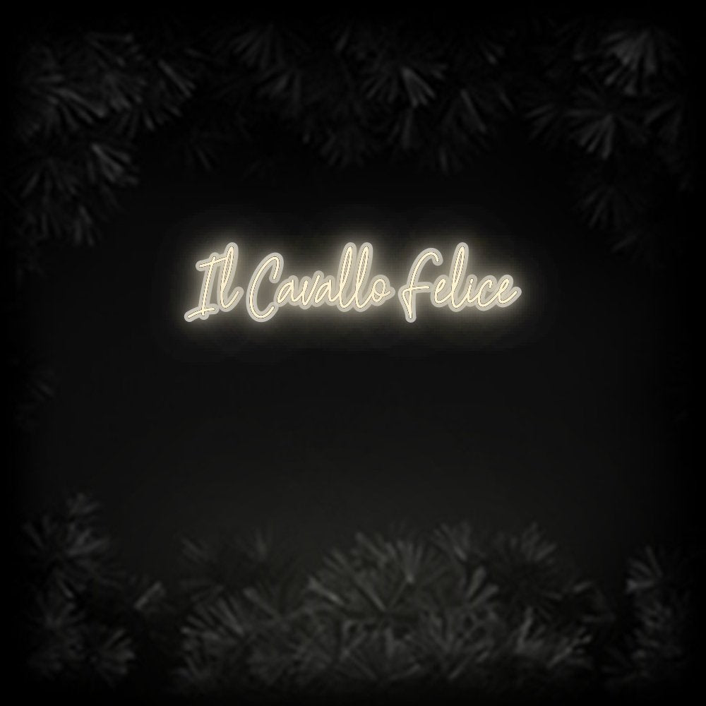 Konfiguriertes Neonschild: Il Cavallo Fe... - Official Neon - led neon schild schriftzug personalisiert