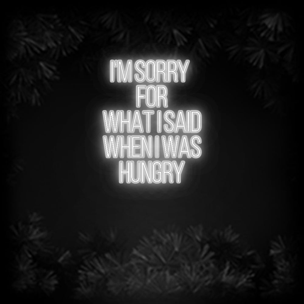 Konfiguriertes Neonschild: I‘M SORRY F... - Official Neon - led neon schild schriftzug personalisiert