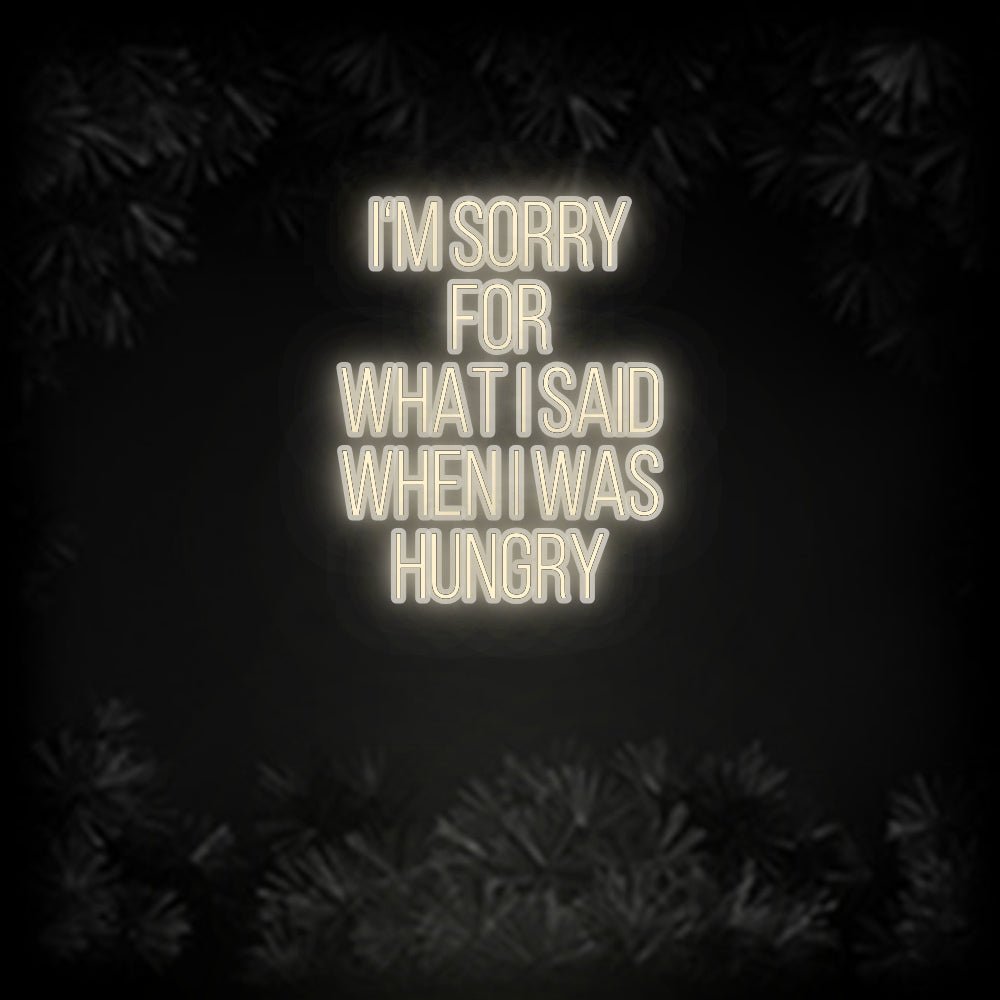 Konfiguriertes Neonschild: I‘M SORRY FO... - Official Neon - led neon schild schriftzug personalisiert