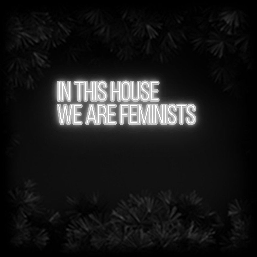 Konfiguriertes Neonschild: In this house... - Official Neon - led neon schild schriftzug personalisiert