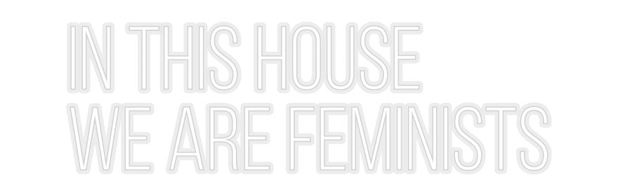 Konfiguriertes Neonschild: In this house... - Official Neon - led neon schild schriftzug personalisiert