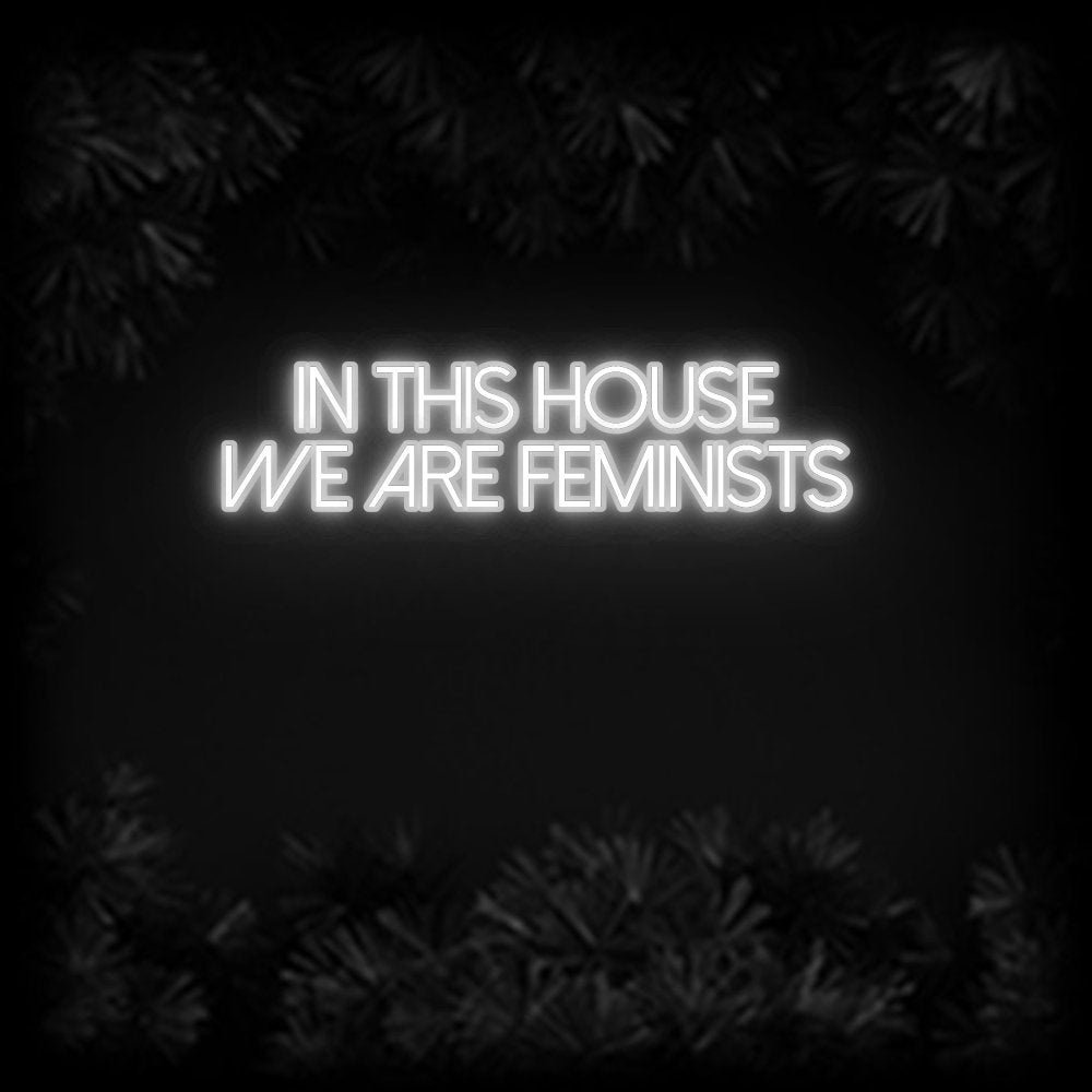 Konfiguriertes Neonschild: In this House... - Official Neon - led neon schild schriftzug personalisiert