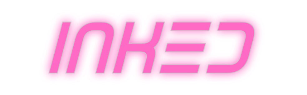 Konfiguriertes Neonschild: Inked - Official Neon - led neon schild schriftzug personalisiert