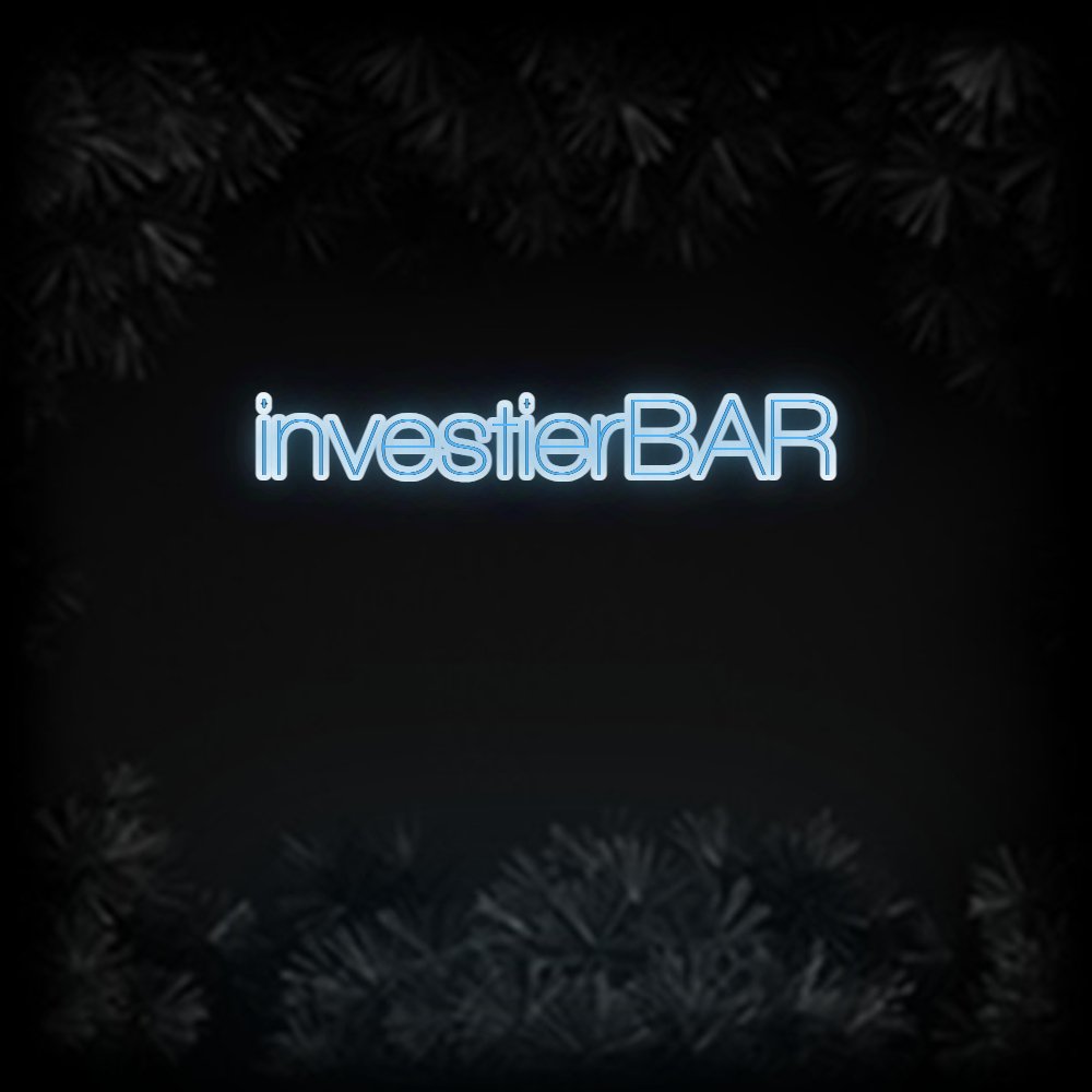 Konfiguriertes Neonschild: investierBAR - Official Neon - led neon schild schriftzug personalisiert