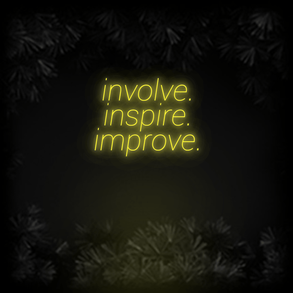 Konfiguriertes Neonschild: involve. ins... - Official Neon - led neon schild schriftzug personalisiert