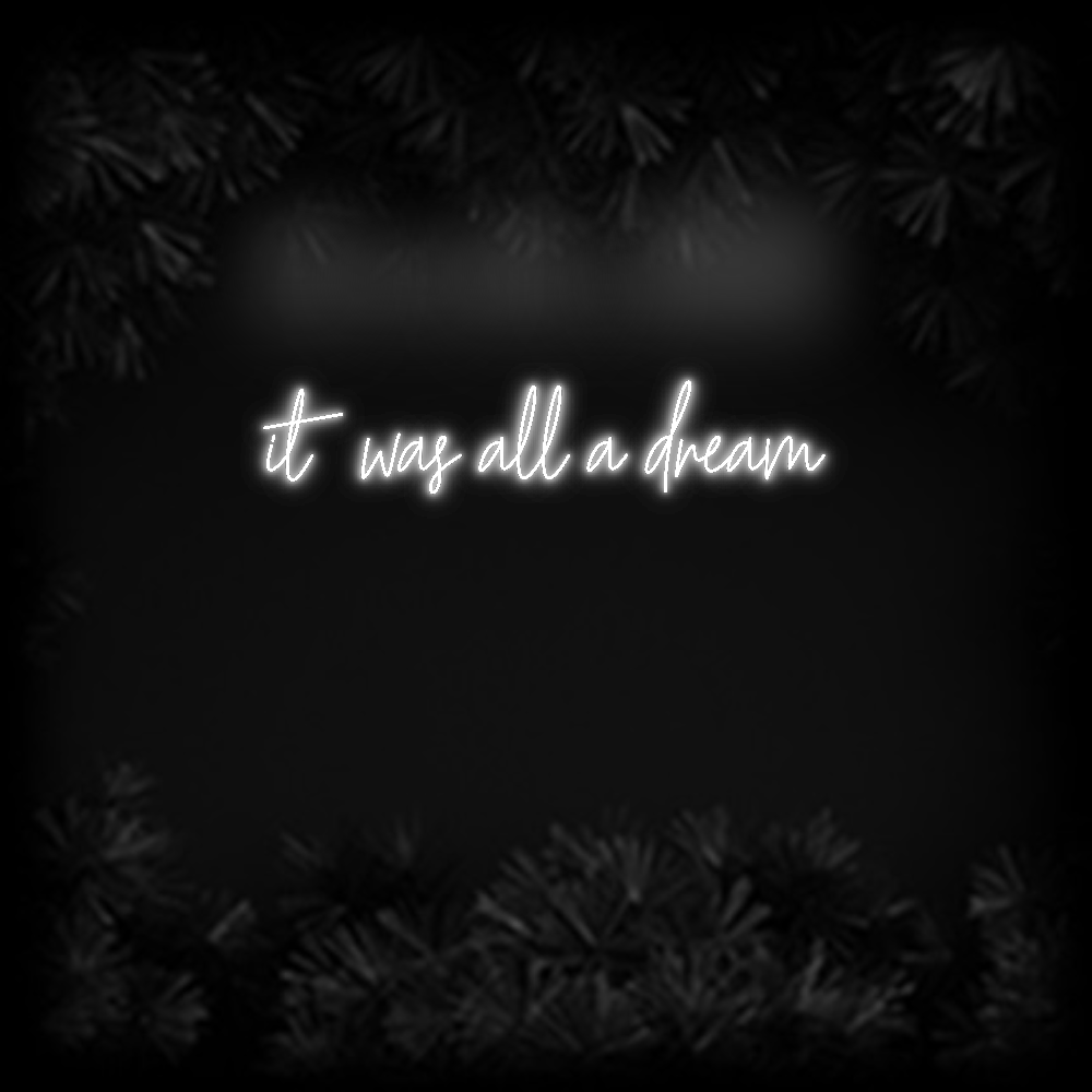 Konfiguriertes Neonschild: it was all a ... - Official Neon - led neon schild schriftzug personalisiert