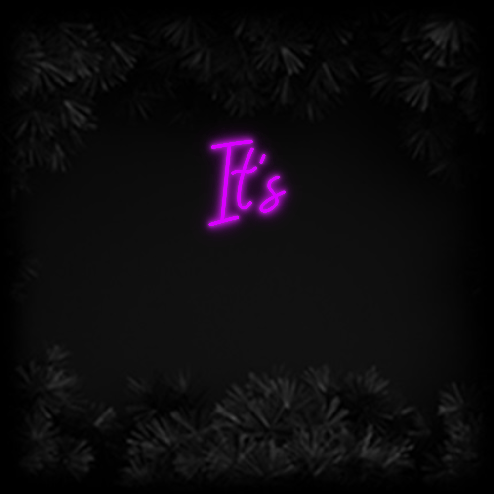 Konfiguriertes Neonschild: It's - Official Neon - led neon schild schriftzug personalisiert
