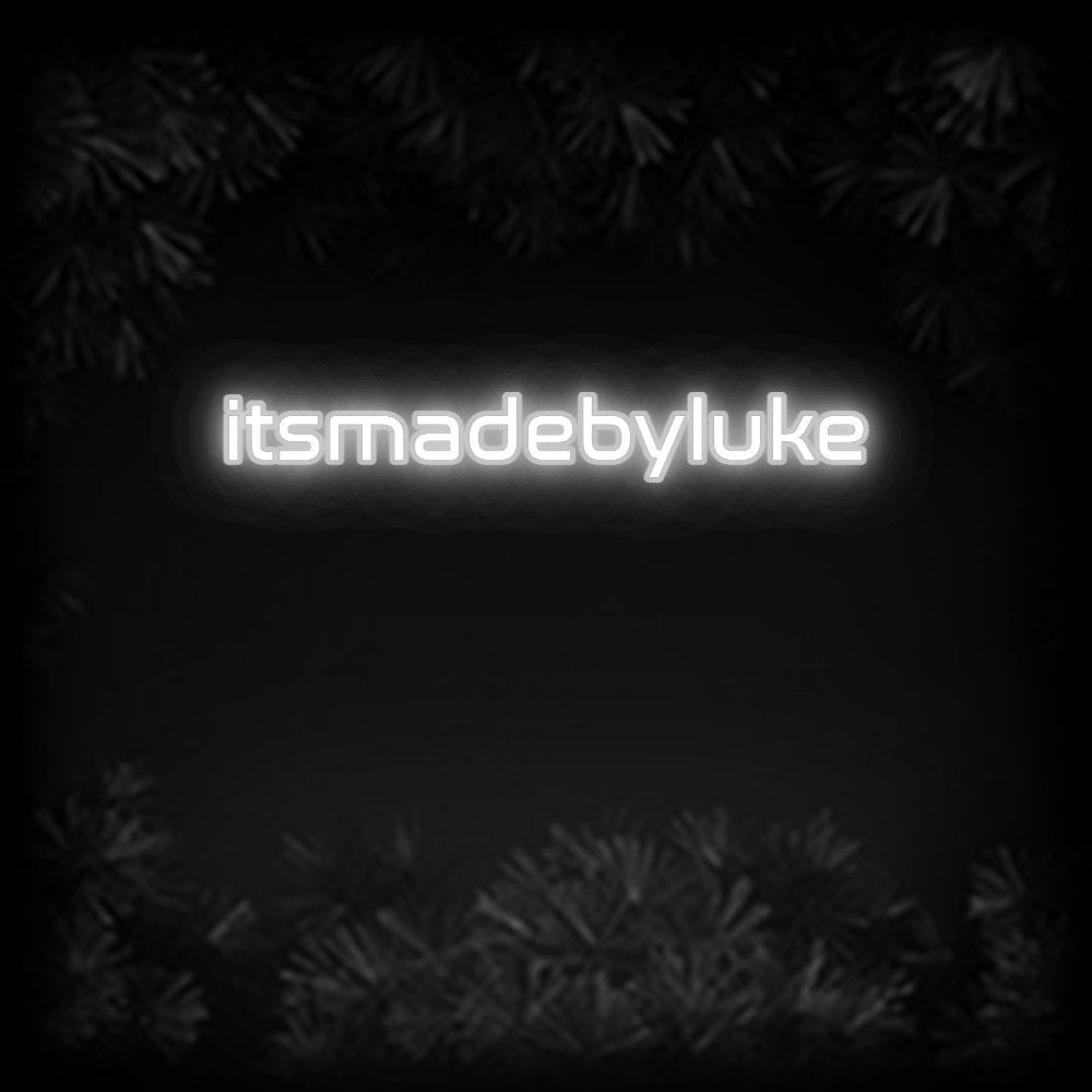 Konfiguriertes Neonschild: itsmadebyluke - Official Neon - led neon schild schriftzug personalisiert