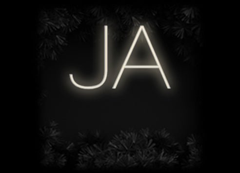 Konfiguriertes Neonschild: JA - Official Neon - led neon schild schriftzug personalisiert