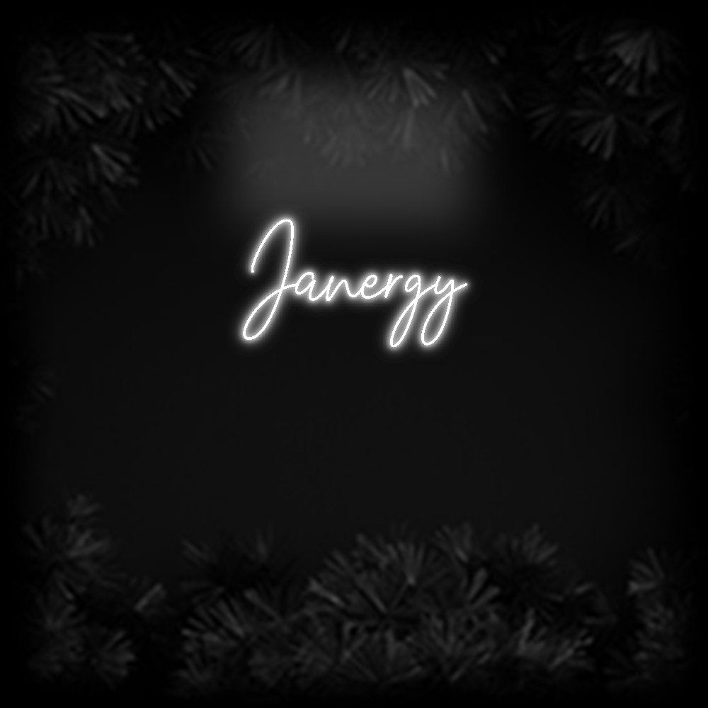 Konfiguriertes Neonschild: Janergy - Official Neon - led neon schild schriftzug personalisiert