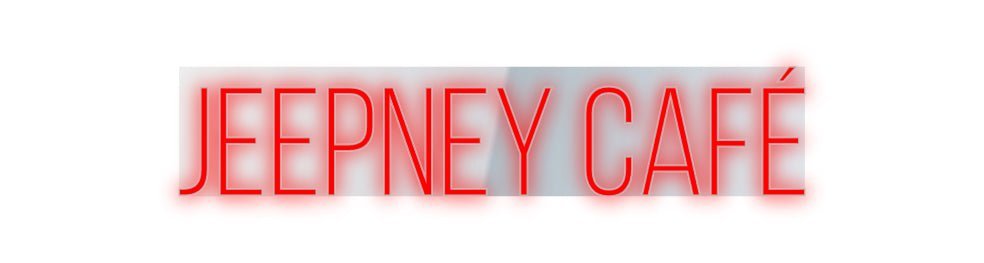 Konfiguriertes Neonschild: Jeepney Café - Official Neon - led neon schild schriftzug personalisiert