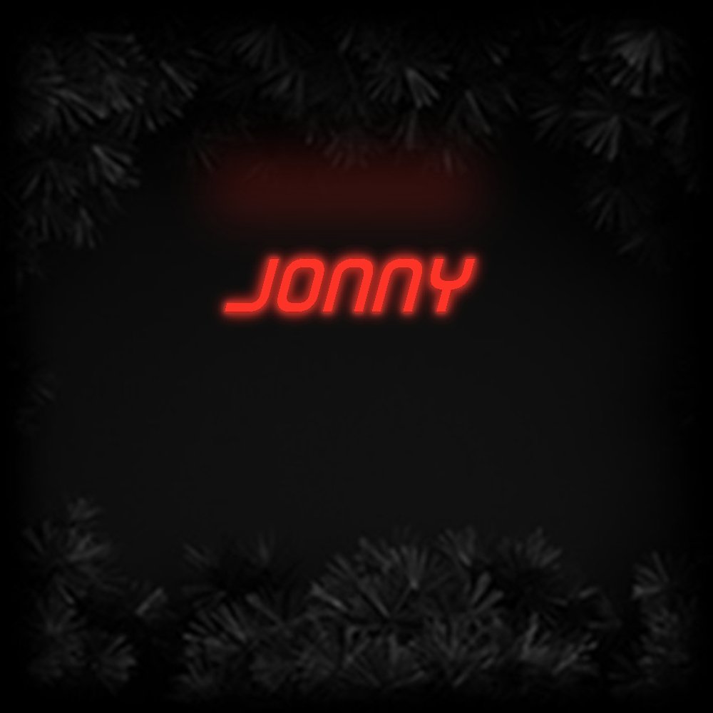 Konfiguriertes Neonschild: Jonny - Official Neon - led neon schild schriftzug personalisiert