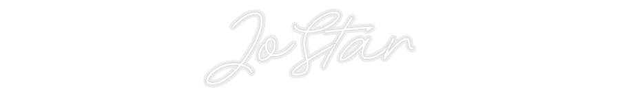 Konfiguriertes Neonschild: JoStar - Official Neon - led neon schild schriftzug personalisiert