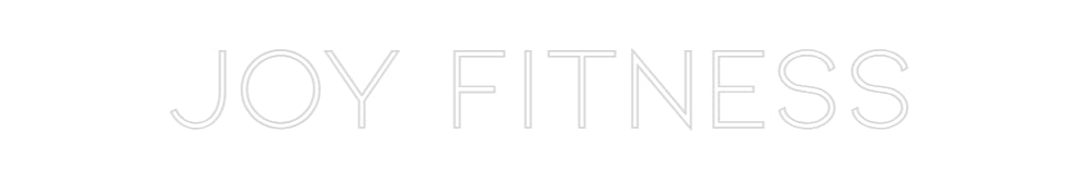 Konfiguriertes Neonschild: JOY FITNESS - Official Neon - led neon schild schriftzug personalisiert