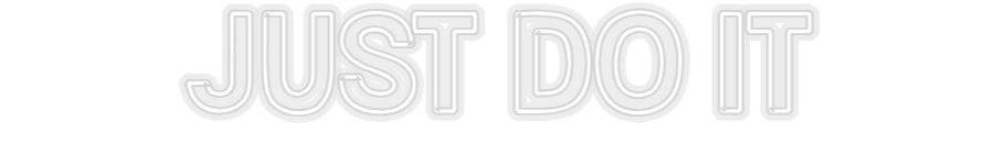 Konfiguriertes Neonschild: JUST DO IT - Official Neon - led neon schild schriftzug personalisiert
