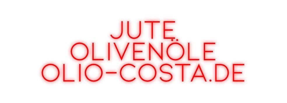 Konfiguriertes Neonschild: Jute Olivenö... - Official Neon - led neon schild schriftzug personalisiert
