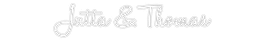 Konfiguriertes Neonschild: Jutta & Thomas - Official Neon - led neon schild schriftzug personalisiert