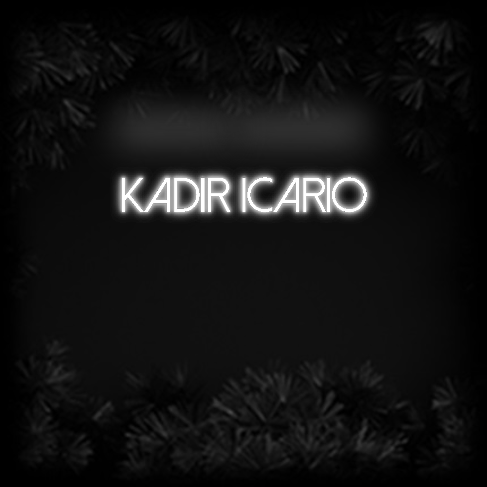 Konfiguriertes Neonschild: Kadir Icario - Official Neon - led neon schild schriftzug personalisiert