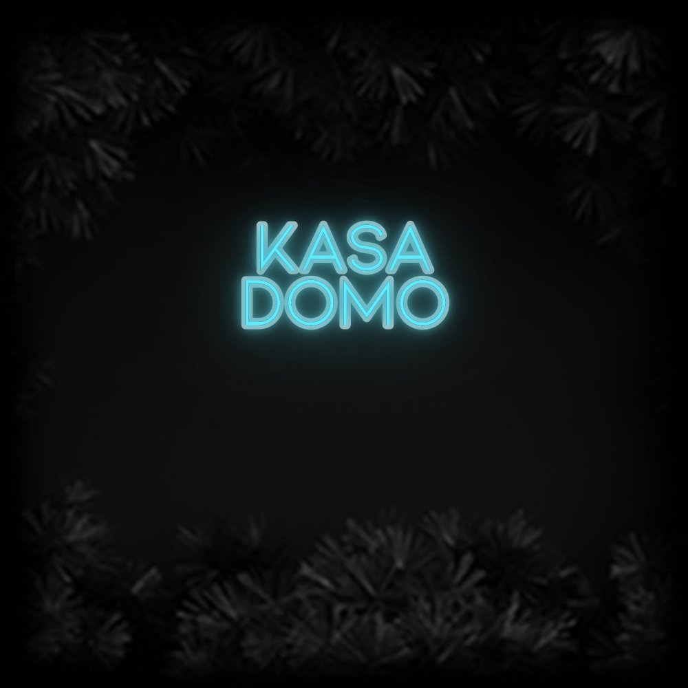 Konfiguriertes Neonschild: KASA DOMO - Official Neon - led neon schild schriftzug personalisiert