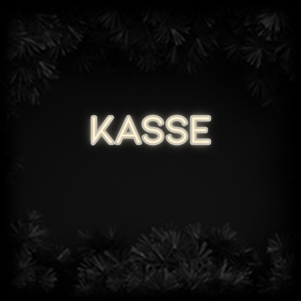 Konfiguriertes Neonschild: KASSE - Official Neon - led neon schild schriftzug personalisiert