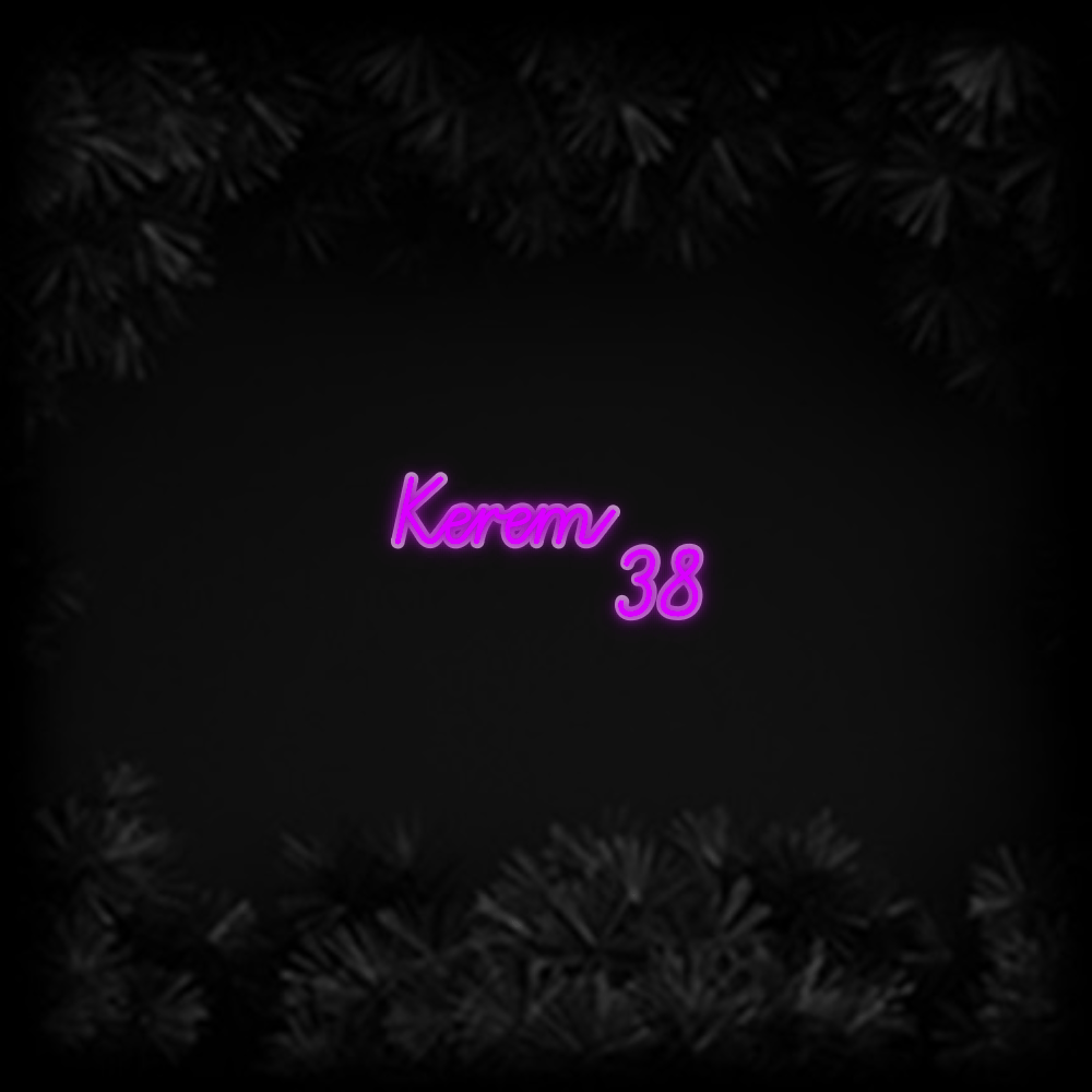 Konfiguriertes Neonschild: Kerem 38 - Official Neon - led neon schild schriftzug personalisiert