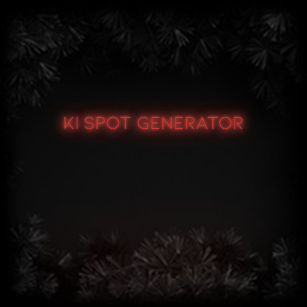 Konfiguriertes Neonschild: KI SPOT GENER... - Official Neon - led neon schild schriftzug personalisiert
