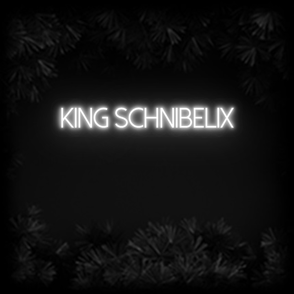 Konfiguriertes Neonschild: King Schnibelix - Official Neon - led neon schild schriftzug personalisiert