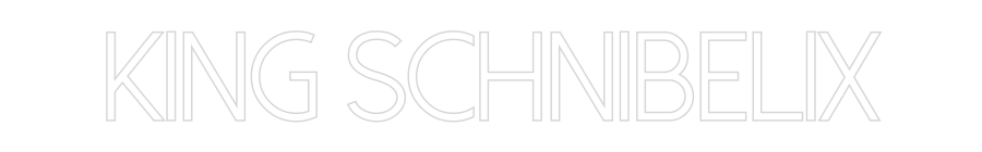 Konfiguriertes Neonschild: King Schnibelix - Official Neon - led neon schild schriftzug personalisiert