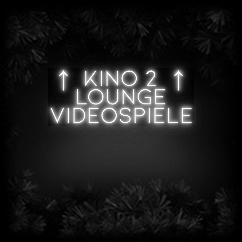 Konfiguriertes Neonschild: ↑ Kino 2 ↑ ... - Official Neon - led neon schild schriftzug personalisiert