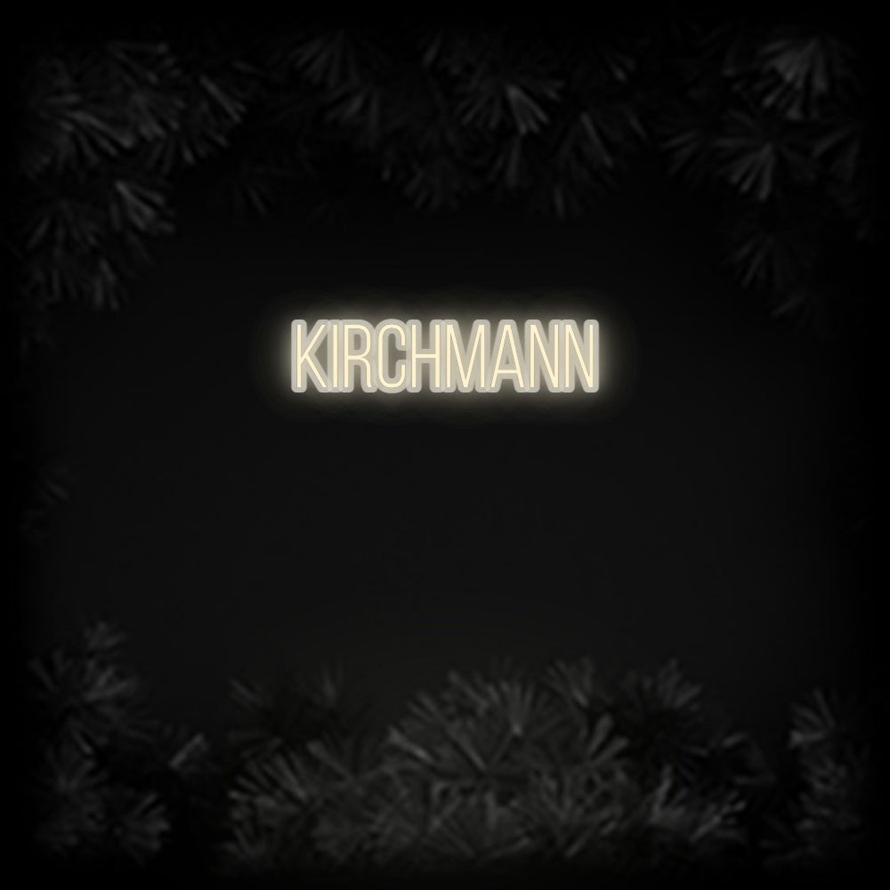 Konfiguriertes Neonschild: Kirchmann - Official Neon - led neon schild schriftzug personalisiert