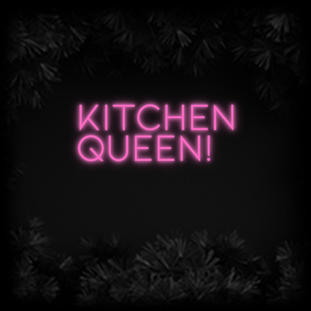 Konfiguriertes Neonschild: Kitchen Queen! - Official Neon - led neon schild schriftzug personalisiert