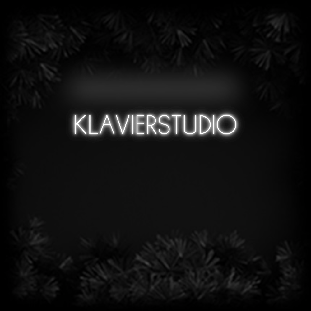Konfiguriertes Neonschild: KLAVIERSTUDIO - Official Neon - led neon schild schriftzug personalisiert