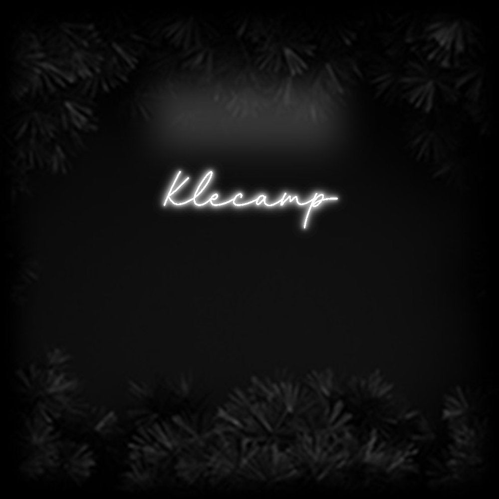 Konfiguriertes Neonschild: Klecamp - Official Neon - led neon schild schriftzug personalisiert