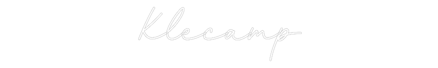 Konfiguriertes Neonschild: Klecamp - Official Neon - led neon schild schriftzug personalisiert
