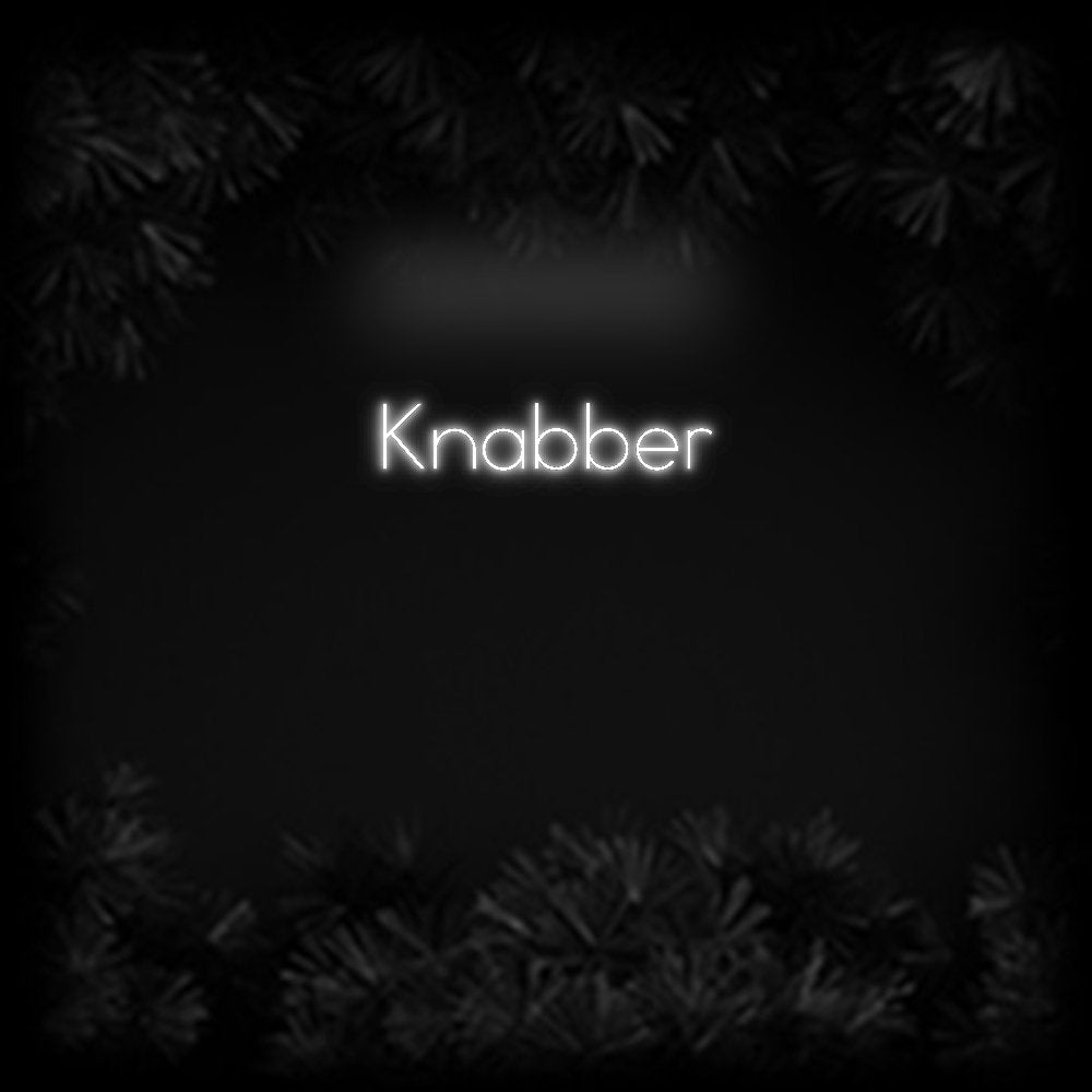 Konfiguriertes Neonschild: Knabber - Official Neon - led neon schild schriftzug personalisiert