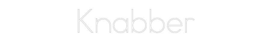 Konfiguriertes Neonschild: Knabber - Official Neon - led neon schild schriftzug personalisiert